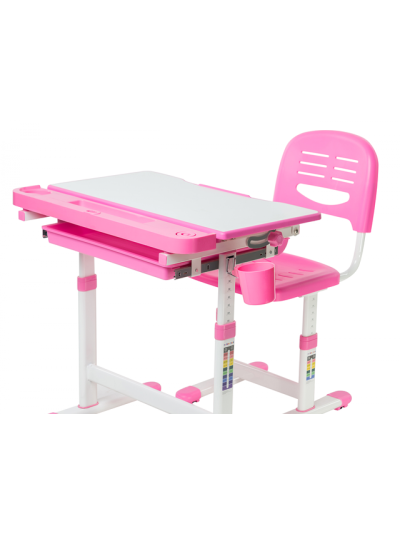  Парта шкільна зі стільцем Comfortline рожева 